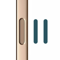 Rurihai kamera vezérlő gomb védőüveg iPhone 16 / 16 Plus / 16 Pro / 16 Pro Max / 17 / 17 Pro / 17 Pro Max készülékhez - 2 db - petrolkék