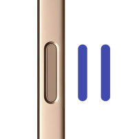 Rurihai üveg a kameravezérlő gombra iPhone 16 / 16 Plus / 16 Pro / 16 Pro Max / 17 / 17 Pro / 17 Pro Max készülékekhez - 2 db - sötétkék