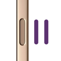 Rurihai kamera vezérlő gomb védőüveg iPhone 16 / 16 Plus / 16 Pro / 16 Pro Max / 17 / 17 Pro / 17 Pro Max - 2 db - sötétlila