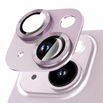 NORTHJO edzett üveg fém kerettel az iPhone 14/14 Plus fényképezőgép lencséinek védelmére - lila