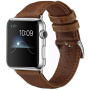CRAZY HORSE PU bőr szíj Apple órához 42mm / 41mm / 40mm / 38mm - barna