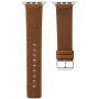 CRAZY HORSE PU bőr szíj Apple órához 42mm / 41mm / 40mm / 38mm - barna