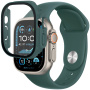 Szilikon szíj edzett üvegtokkal Apple Ultra 49mm karóra - benzin