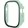 Szilikon szíj edzett üvegtokkal Apple Ultra 49mm karóra - zöld