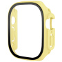 Szilikon szíj edzett üvegtokkal Apple Ultra 49mm karóra - sárga