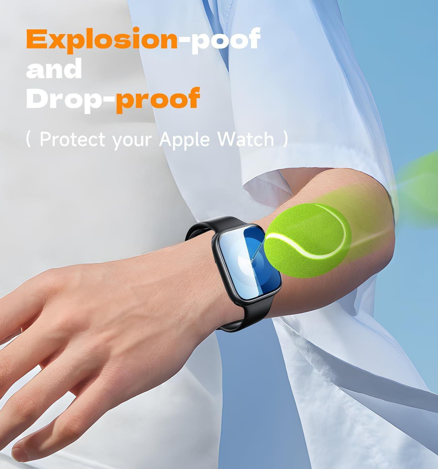 Védőfólia applikátorral a könnyű ragasztás érdekében Apple Óra 41mm - 2 db