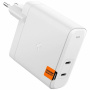 Spigen ArcStation Pro GaN gyorstöltő adapter 2x USB-C porttal - 140W - fehér