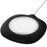 Szilikon védőtok MagSafe vezeték nélküli töltőhöz - fekete