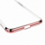 Baseus luxus fényes áttetsző tok Apple iPhone SE (2020/2022) / 8 / 7-re -arany rózsaszín