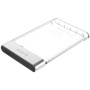 ORICO külső doboz 2,5 "-es merevlemezhez USB 3.0 konektorral - transzparens