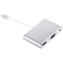 Redukció 8pin Lightning male / HDMI / VGA / audio female mert iPhone / iPad - ezüst