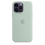 Eredeti Apple szilikon tok MagSafe -vel - iPhone 14 Pro Max - fáskövirózsa kék