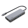 BELKIN 6in1 hub 4K HDMI / USB-C PD 3.0 / 2x USB-A 3.0 / RJ45 / SD olvasó USB-C csatlakozóval - iPad / MacBook - ezüst