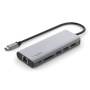 BELKIN 6in1 hub 4K HDMI / USB-C PD 3.0 / 2x USB-A 3.0 / RJ45 / SD olvasó USB-C csatlakozóval - iPad / MacBook - ezüst
