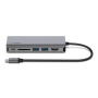 BELKIN 6in1 hub 4K HDMI / USB-C PD 3.0 / 2x USB-A 3.0 / RJ45 / SD olvasó USB-C csatlakozóval - iPad / MacBook - ezüst