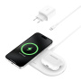 BELKIN BOOST CHARGE PRO Qi2 2 az 1-ben mágneses töltőpad iPhone / AirPods készülékekhez - fehér
