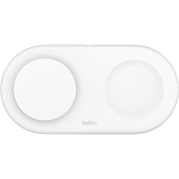 BELKIN BOOST CHARGE PRO Qi2 2 az 1-ben mágneses töltőpad iPhone / AirPods készülékekhez - fehér