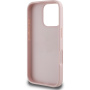 Guess Grained Roses 4G Metal Logo tok iPhone 16 Pro készülékhez - rózsaszín
