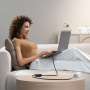 Baseus Nomos kihúzható töltő- és adatkábel - USB-C - USB-C - 1,5 m - fekete