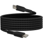 BELKIN Boost Charge Braided fonott töltő- és adatkábel - USB-C - USB-C - 2 m - fekete
