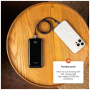 FIXED Zen2 10 powerbanka USB-C / 2x USB-A portokkal - 10 000 mAh - fekete