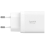Spigen Essential gyorstöltő adapter 2x USB-C porttal - 47W - fehér