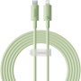 Baseus környezetbarát, lebomló anyagú PD 20W USB-C / Lightning töltő- és adatkábel iPhone / iPad / iPod / AirPods készülékhez - 2 m - világoszöld