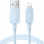JOYROOM adatátviteli és töltőkábel USB-A / Lightning - iPhone / iPad - 1,2 m - világoskék
