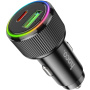 Hoco NZ14A Guerrero PD 20W/QC autós töltő két USB-A/USB-C porttal - fekete