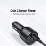 UGREEN autós töltő 2x USB-C / USB-A porttal - 65W - fekete