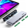 UGREEN CM424 5 az 1-ben hub - HDMI / 3,5 mm jack / USB-C / 2x USB-A - USB-C - szürke