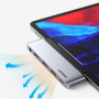 UGREEN CM424 5 az 1-ben hub - HDMI / 3,5 mm jack / USB-C / 2x USB-A - USB-C - szürke