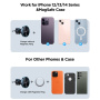JOYROOM JR-ZS240 Pro mágneses autós tartó szellőzőrácsra, vezeték nélküli töltéssel iPhone-hoz - sötétszürke
