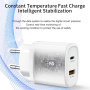 Yesido YC47 adapter szett USB-C / USB-A portokkal és USB-C–Lightning kábellel - 20W - 1 m - fekete