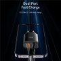 Yesido YC47 adapter szett USB-C / USB-A portokkal és USB-C–Lightning kábellel - 20W - 1 m - fekete