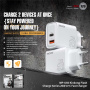 WEKOME WP-U60 gyorstöltő adapter USB-C / USB-A portokkal - 20W - fehér