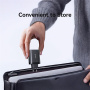 USAMS CC299 adapter szett USB-C / USB-A portokkal és kihúzható USB-C kábellel - 65W - fehér
