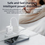 Yesido YC60 GaN mini gyorstöltő adapter USB-C porttal - 20W - fehér