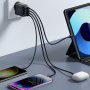JOYROOM JR-TCN03 töltő adapter 4x USB-A porttal - 24W - fekete