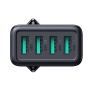 JOYROOM JR-TCN03 töltő adapter 4x USB-A porttal - 24W - fekete