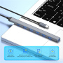 ADS-303C 7 az 1-ben hub - 7x USB-A - USB-C - szürke