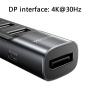 Yesido HB23 5 az 1-ben hub - Display Port / USB-C / 3x USB-A - USB-C-hez - szürke