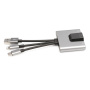 NK-1056S 3 az 1-ben reduktor - RJ45 / 3,5 mm jack / USB-C - USB-C-hez / Lightning / USB-A - szürke