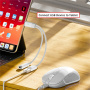 2 az 1-ben töltő- és adatátalakító - USB-C / USB-A - USB-C-hez - sötétszürke