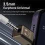 Mini audio átalakító - 3,5 mm-es jack USB-C-hez - fehér