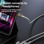 Mini audio átalakító - 3,5 mm-es jack USB-C-hez - fehér