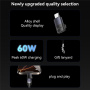 Yesido GS28 mini töltő és adatátviteli adapter - Lightning - USB-C - fekete