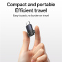 Yesido GS28 mini töltő és adatátviteli adapter - Lightning - USB-C - fekete