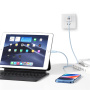 USAMS US-SJ717 töltő- és adatkábel - USB-C - Lightning - 1 m - fehér