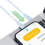 USAMS US-SJ717 töltő- és adatkábel - USB-C - Lightning - 1 m - fehér